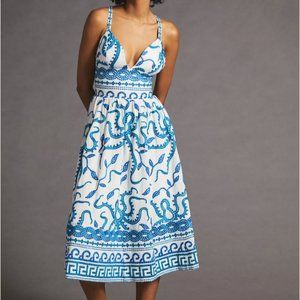Anthropologie Maeve Seaside Midi Sundress Size 8